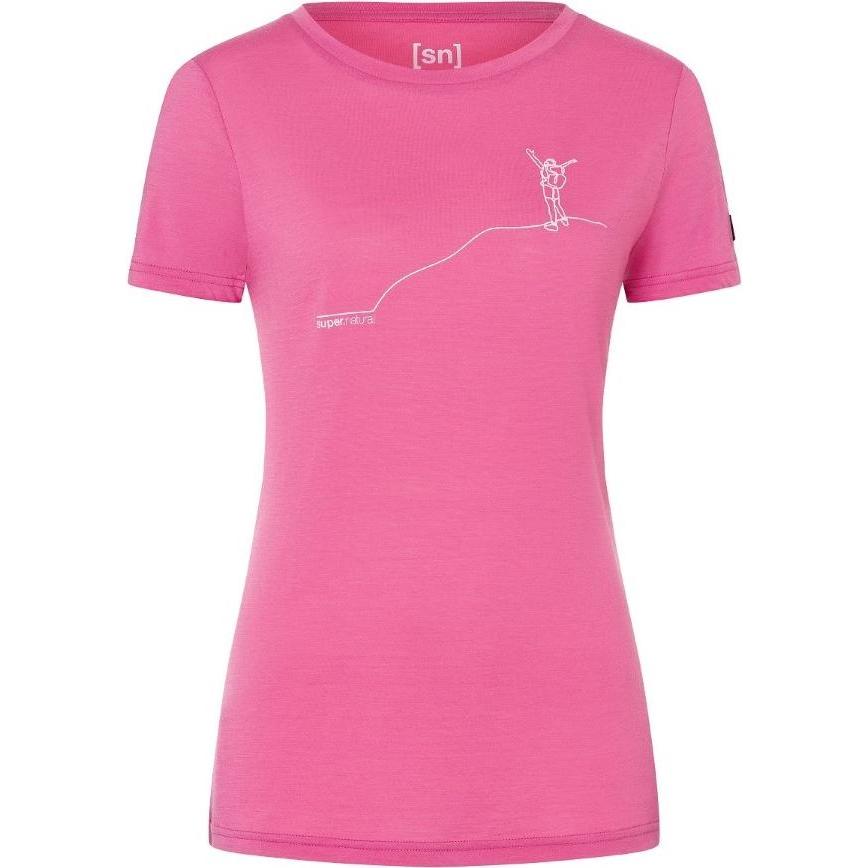 Super Natural, Damen, Funktionsshirt, W Gipfelglück Tee (S), Beige, S