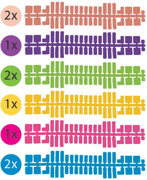 Actual product image Feuchtmann Ministeck color stripes