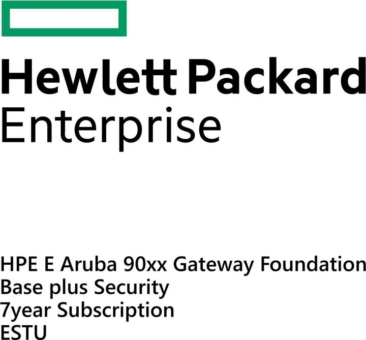 Produktbild HPE E Aruba 90xx Gateway Foundation Base plus Security 7yr Sub E-STU (1 Geräte)