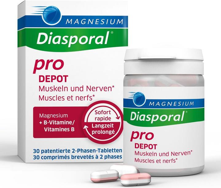 Produktbild magnesium diasporal Pro M+N Dep Tabl Ds 30 Stk (30 Stück, Tabletten, 76 g)