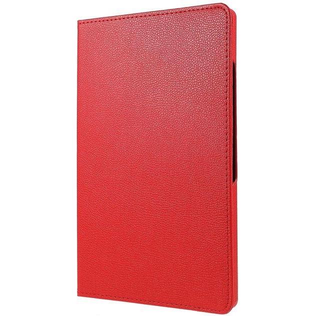 Thumbnail - MU Classic Rotierbare Leder Hülle (Galaxy Tab A8 (2021)), Tablet Hülle, Rot