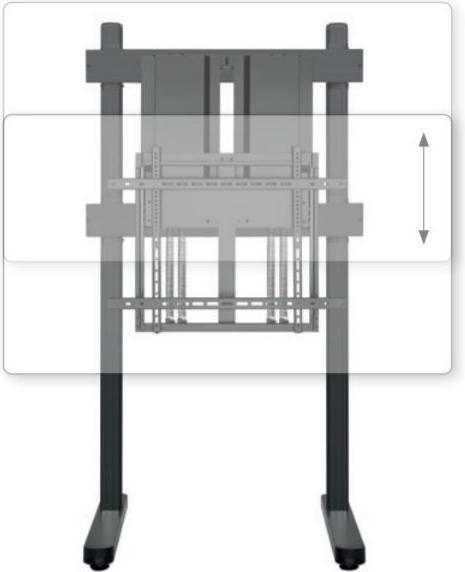 Produktbild Hagor HP Counterbalanced Floorstand HD, Freistehend, 90 kg, 177,8 cm (70 Zoll), 2,29 m (90 Zoll), 80 (90 kg)