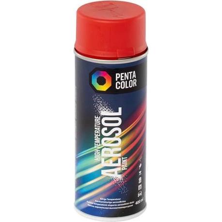 Pentacolor, Colore + Vernice per fai da te, Vernice Aeros Penta High Temp Red 400ml (400 ml)
