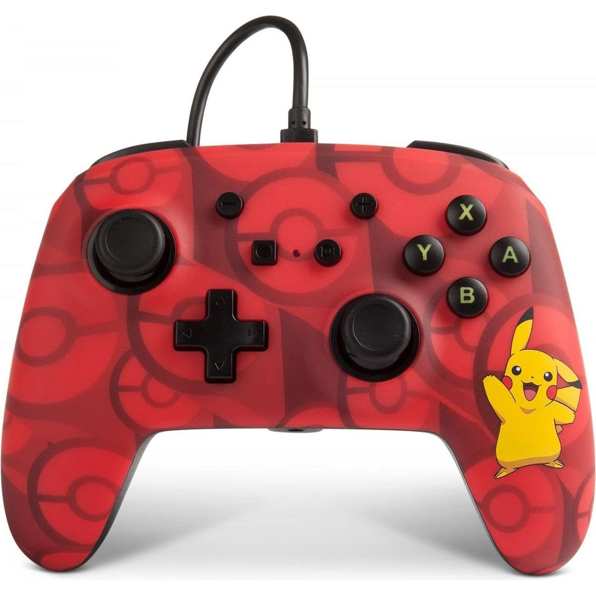 PowerA Enhanced Wired Switch Controller Pikachu (Switch), Gaming Controller, Rot, Gelb