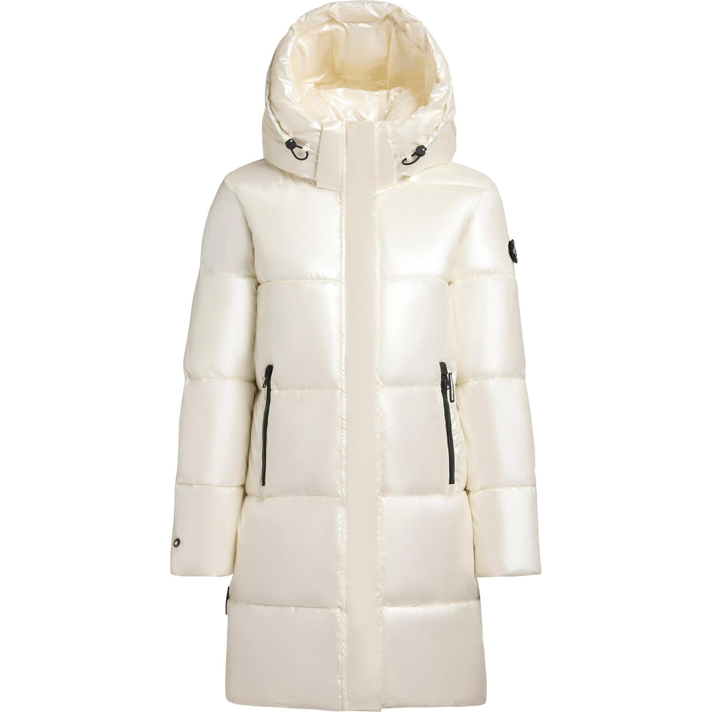 Khujo, Damen, Jacke, Haya Shiny-YM (XXL), Weiss, XXL