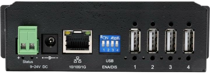Image du produit Exsys Ethernet GLAN 1x vers 4x USB2.0 Serveur de périphérique 4 ports,alimentation incluse,15KV ESD
