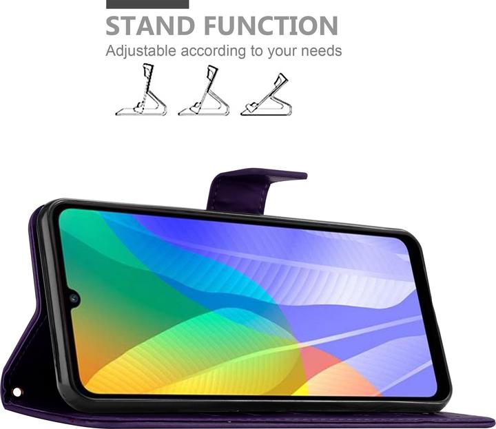 Actual product image Cadorabo Flower Book Cover (Huawei Y6p)