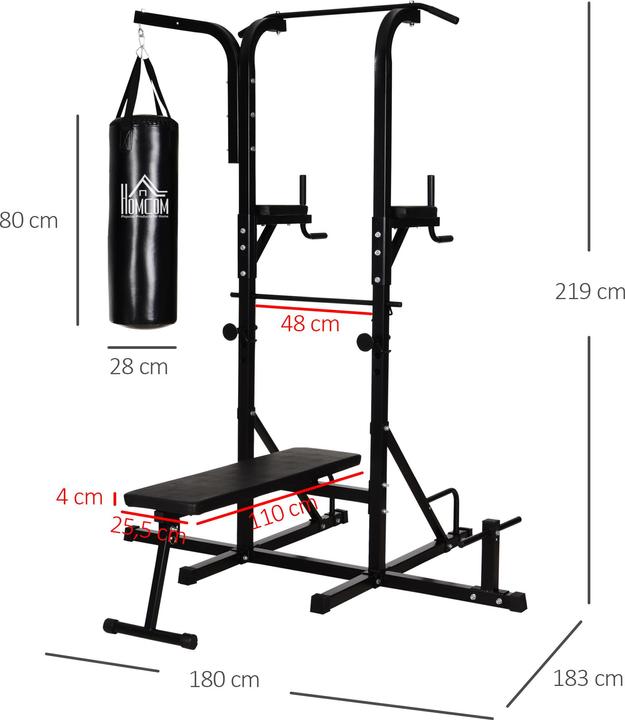 Produktbild Homcom Kraftstation mit Klimmzugstange