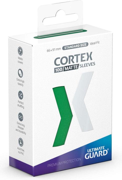 Ultimate Guard Kartenhülle Cortex Sleeves Standard Matt-Grün 100