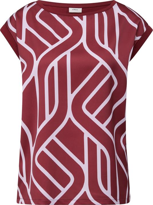 Immagine prodotto s.Oliver T-Shirt Ärmelloses Blusenshirt im Materialmix (46)