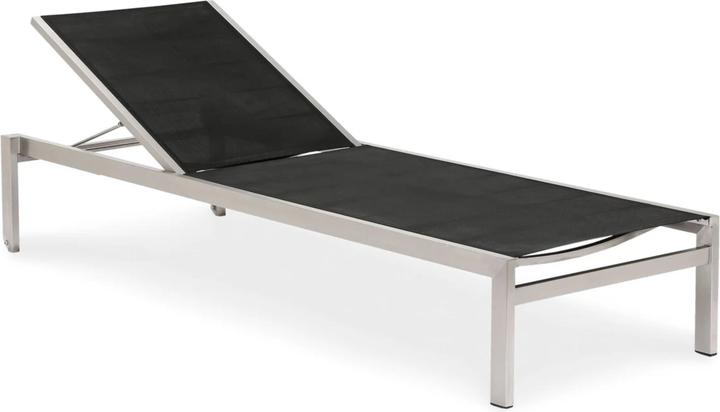 Best Rollliege Marbella Edelstahl/schwarz (200 cm)