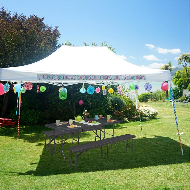 Immagine prodotto Relaxdays Gartentisch (180 cm)