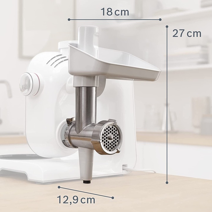 Actual product image Bosch Hausgeräte Meat mincer attachment, tamper, stainless steel perforated disc 4.5 mm, MUZ5FW1