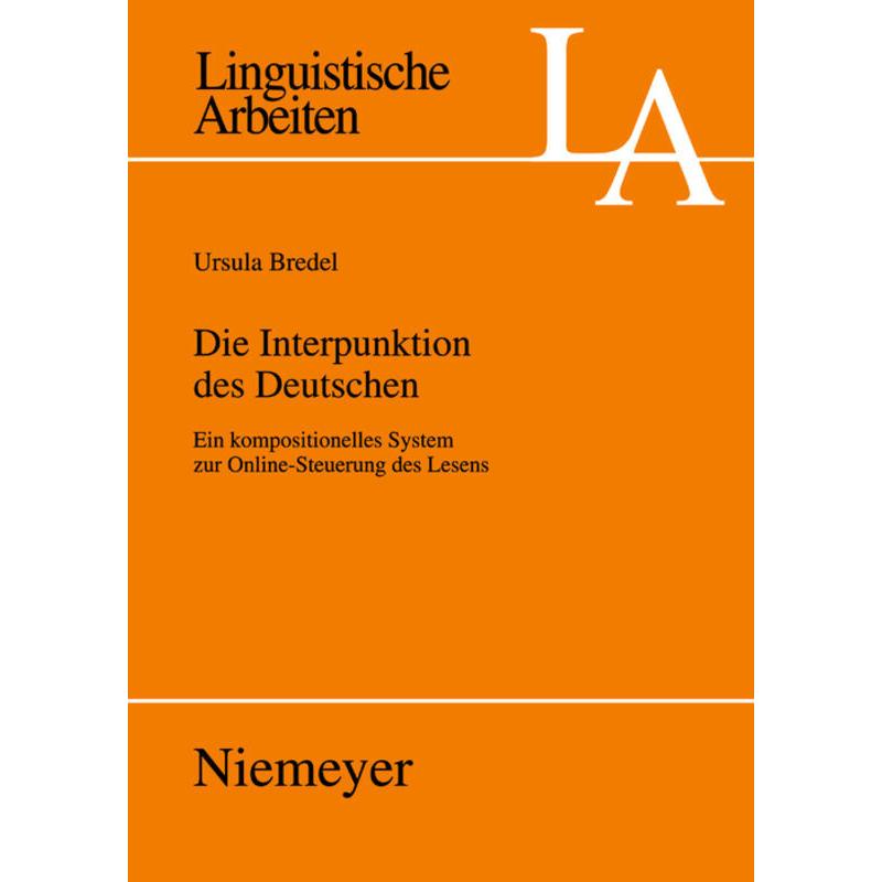 Die Interpunktion des Deutschen, Fachbücher von Ursula Bredel