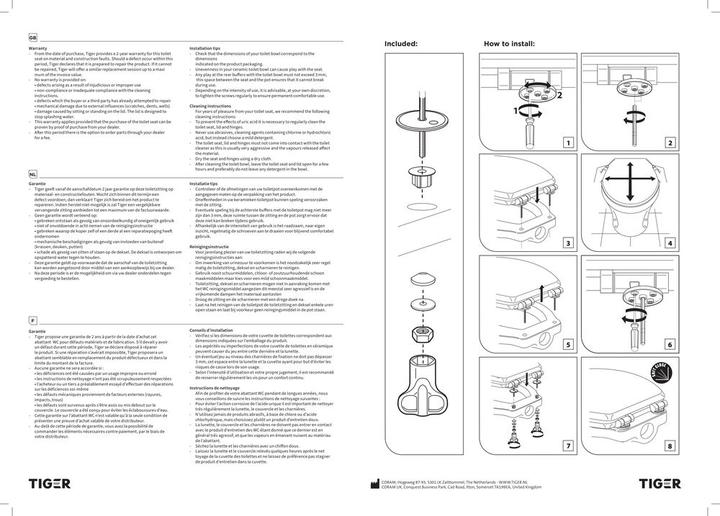 Tiger Marble Toilet seat with lid MDF White/ Grey - kaufen bei Galaxus ...