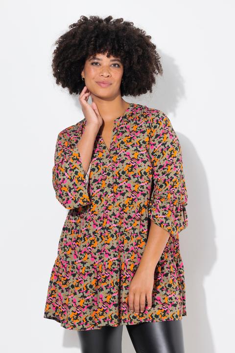 Actual product image Angel of Style Tunic blouse with camouflage print, frills (50)