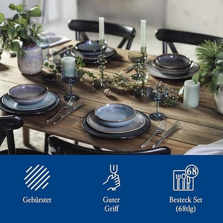 Produktbild Villeroy & Boch Tafelbesteck 68tlg. Arthur gebürstet (68 Stk., Besteck Set)