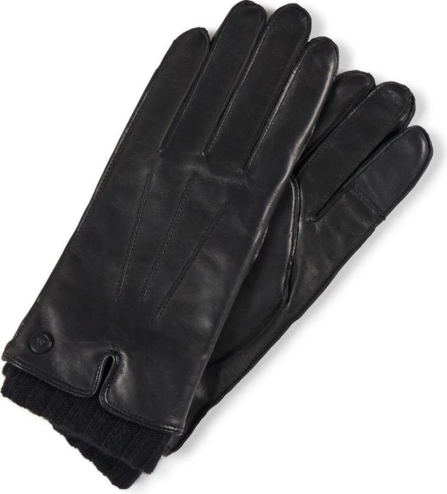 Actual product image Cash-Mere Lederhandschuhe mit Pulswärmer und Touchscreen tauglich (S)