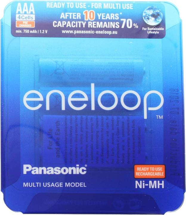 Immagine prodotto Sanyo Eneloop AAA HR-4UTGA e BC-700 LCD Quick Charger (4 pz., AAA, Batteria + Caricabatterie)