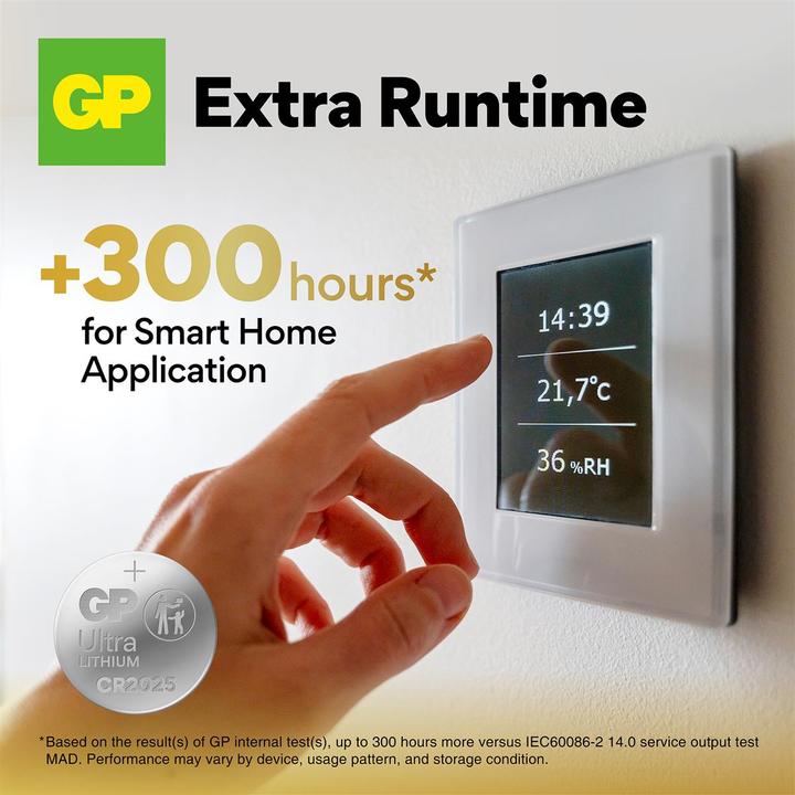 Image du produit GP Batteries 4 piles bouton GP CR2025 3,0 V (1 pcs, CR2025, 145 mAh)