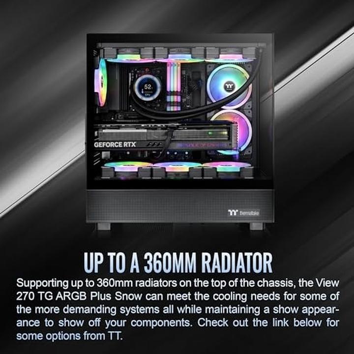 Actual product image Thermaltake View 270 Plus TG ARGB (E-ATX, Mini-ITX, mATX, ATX)