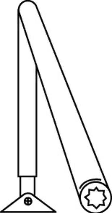 Actual product image Dormakaba Normal linkage (French window, Entrance door, Wooden door, Room door, Indoor, Outdoor)