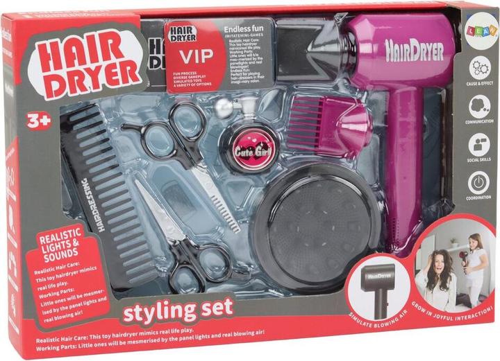 Lean Toys Friseur-Schönheitssalon-Set 10-tlg