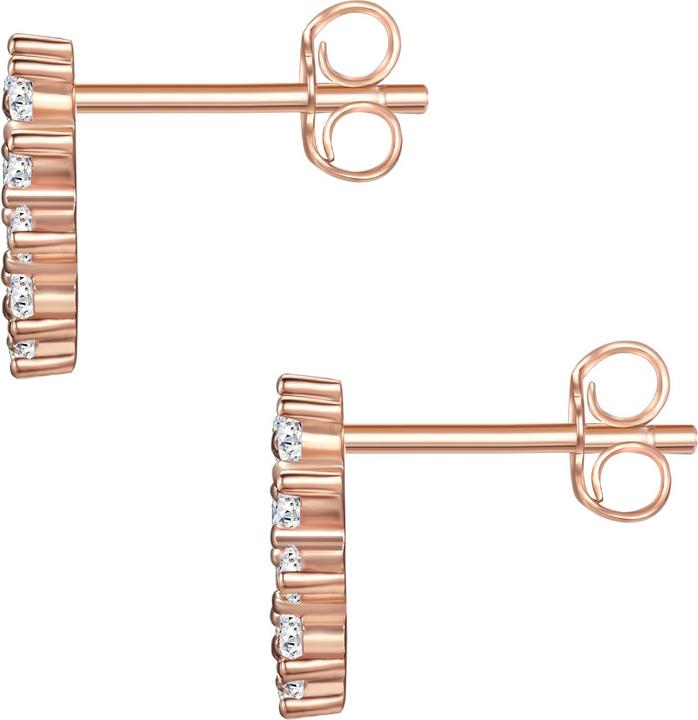 Actual product image Glanzstücke München Ladies Flower/Circle Sterling Silver Cubic Zirconia Rose Gold - 31466 (Sterling Silver)