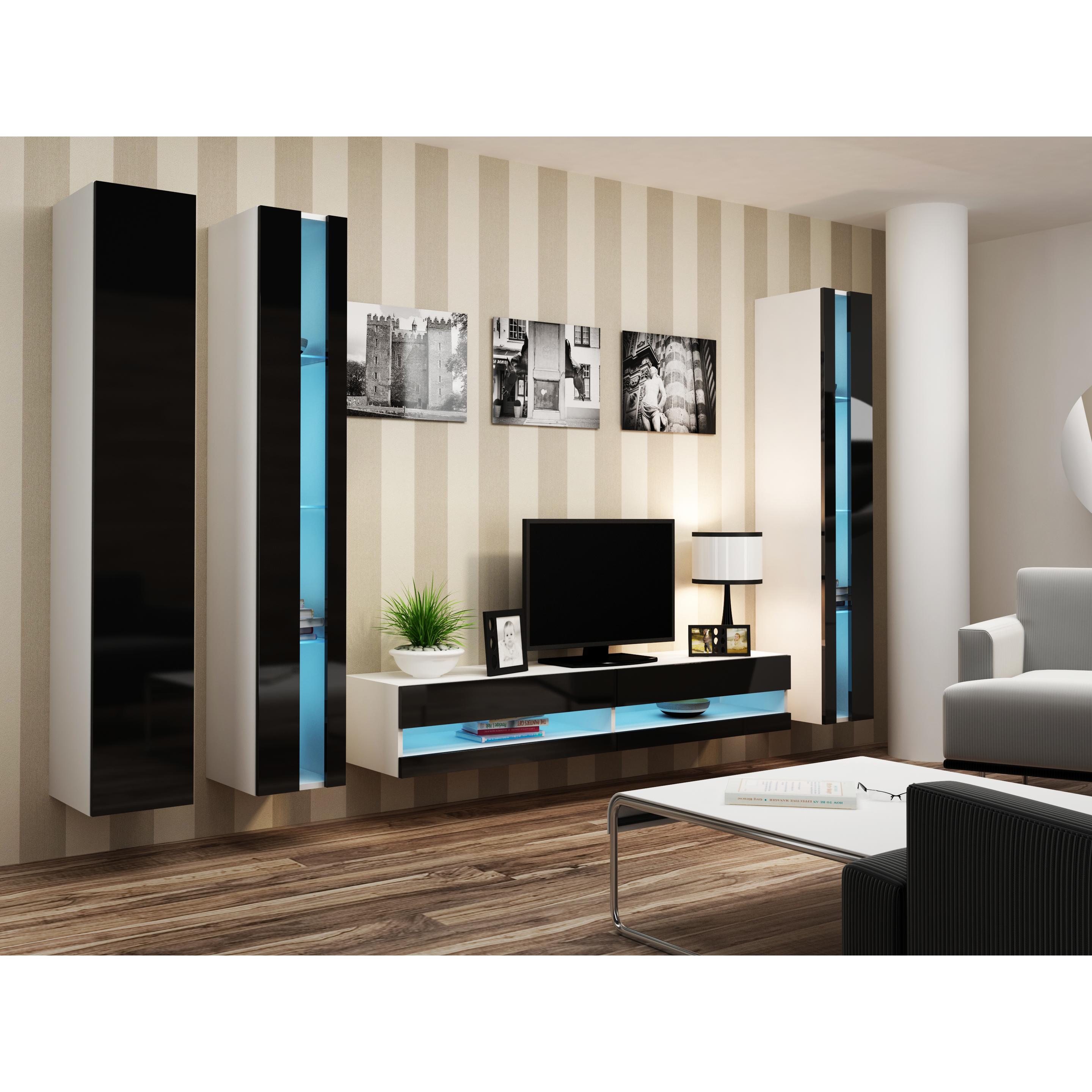 Cama, TV Möbel, RTVVIGO180N b/c TV-Ständer & Entertainment-Center 2 Regale