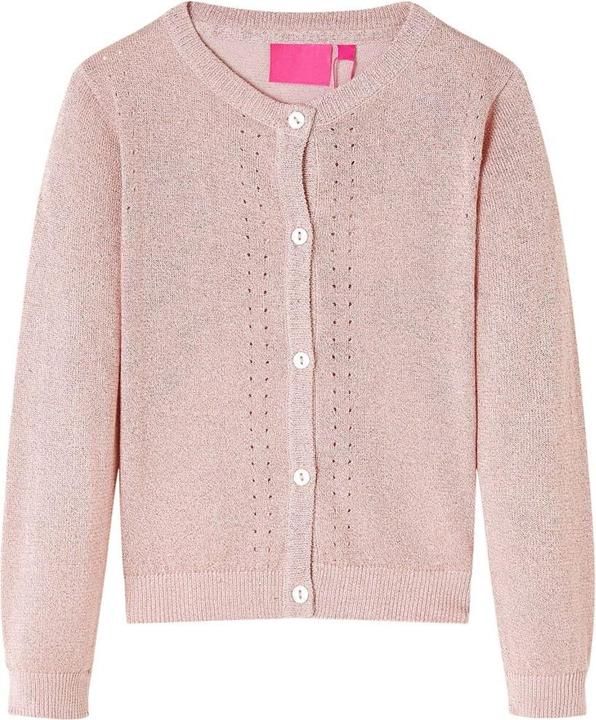 Immagine prodotto VidaXL Cardigan per bambini rosa pallido 116,Materiale: 97% cotone. 3 (116)