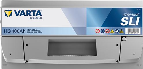 Image du produit Varta Silver Dynamic H3 (12 V, 100 Ah, 830 A)