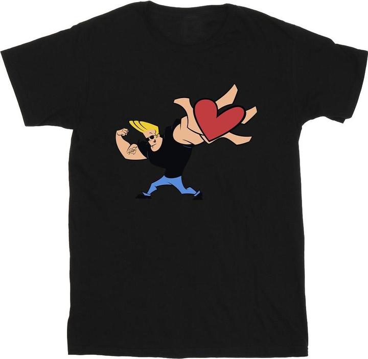 Actual product image Johnny Bravo Mens Heart Present T-Shirt (S)