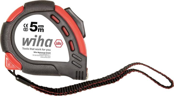Actual product image Wiha 24666 Measuring tape 5m with belt clip (5 m)
