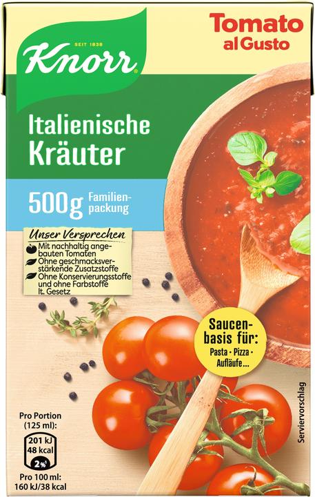Immagine prodotto Knorr Pomodoro al Gusto Erbe Italiane (500 g)