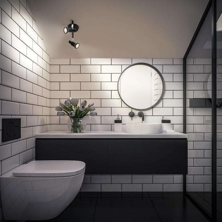 Actual product image Osram LED SPOT BLACK 2 X 3.4W 927 DIM (460 lm, GU10)