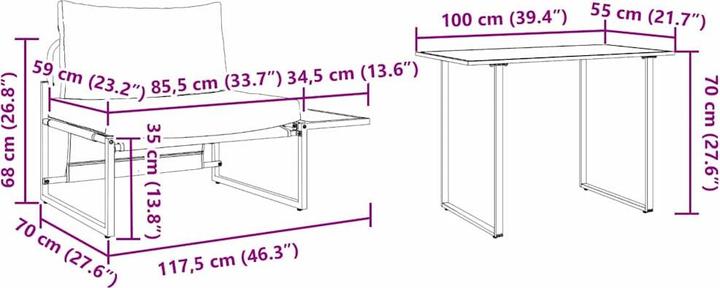 Produktbild vidaXL Outdoor-Sitzplätze