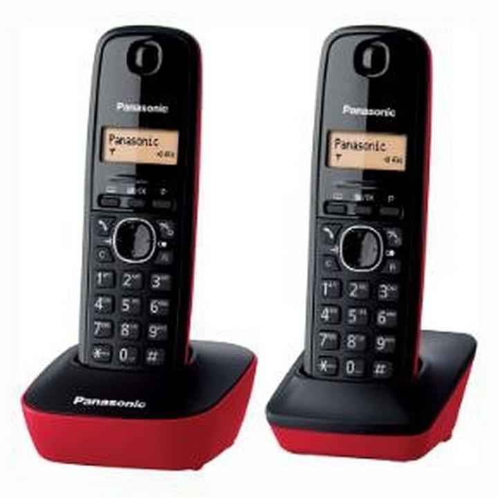 Produktbild Panasonic Wireless Telephone Kx-Tg1612spr Red Duo