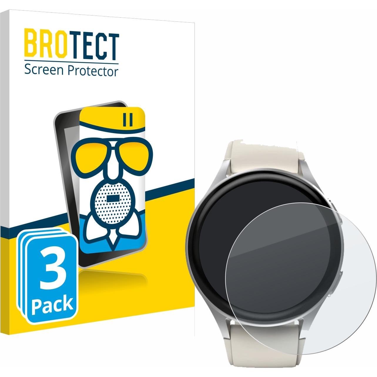 BROTECT AirGlass Panzerglasfolie Matt, Smartwatch Schutzfolie, Grau