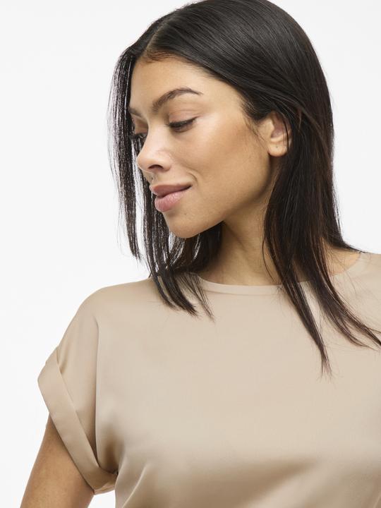 Produktbild Vila Rundhalsausschnitt Oberteil mit kurzen Ärmeln (38)