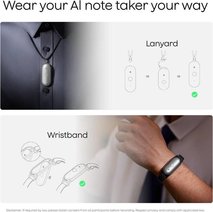 Produktbild Plaud NotePin S (64 GB)