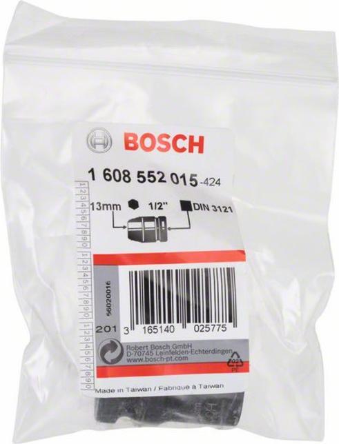 Produktbild Bosch Professional Zubehör Steckschlüsseleinsatz, SW 13 mm, L 40 mm, 25 mm, M8, 21,4 mm (13 mm)