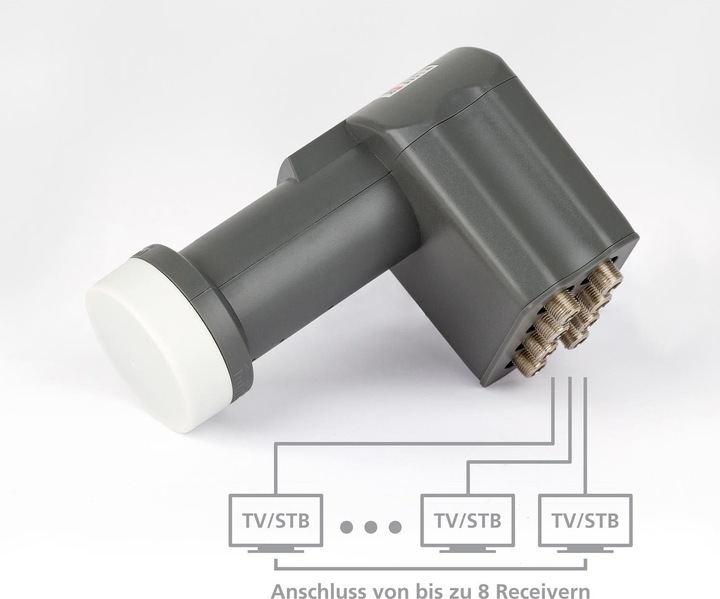 Image du produit Digitalbox DIGI-OCTO LNB pour connecter 8 récepteurs satellite (0,4dB, Full-HD, HDTV, SDTV, 3D,4K/UHD)