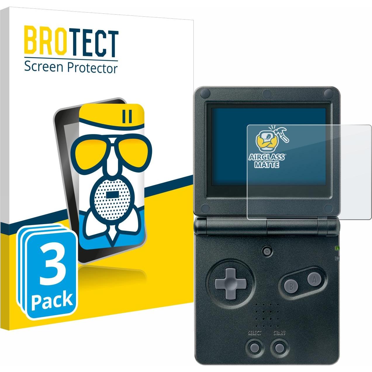 BROTECT AirGlass Panzerglasfolie Matt (DSi XL), Weiteres Gaming Zubehör, Grau