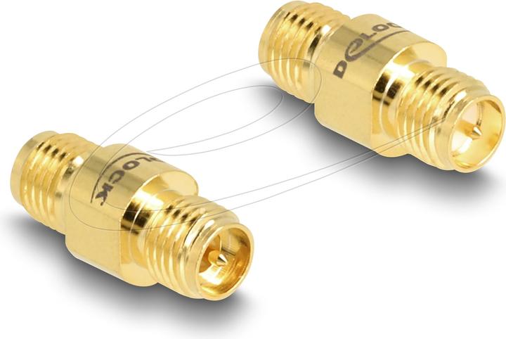 Image du produit Delock Adaptateur RP-SMA femelle vers RP-SMA femelle C6801 (Fiches et connecteurs)