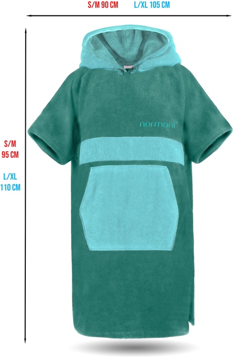 Actual product image Normani Bathrobe Surfer Poncho - 1165 (L)
