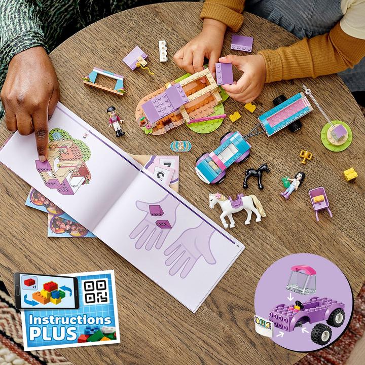 Immagine prodotto LEGO Paddock per l'allenamento e rimorchio per cavalli (41441, LEGO Friends)
