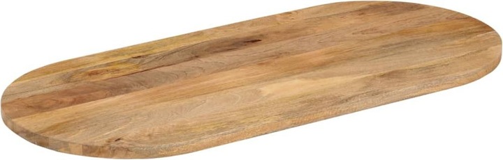 Actual product image VidaXL Table top wooden top solid wood top 80x40x3,8cm oval solid wood mango
