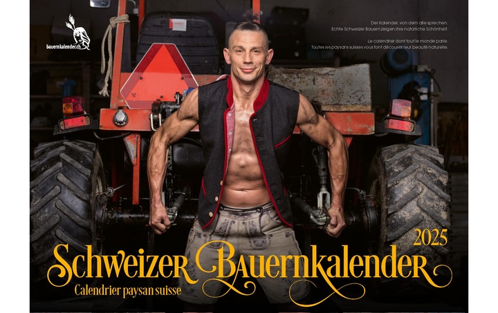 Schweizer Bauernkalender Boys 2025 (56 x 40 cm, Deutsch, Französisch, Italienisch, Englisch)