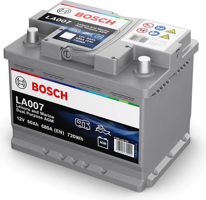 Actual product image Bosch Automotive AGM Versorgungsbatterie 12V/60Ah/680A (12 V, 60 Ah, 680 A)