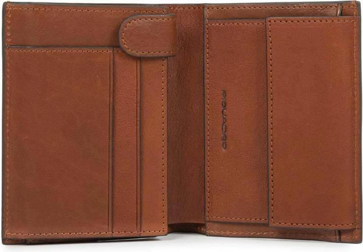 Actual product image Piquadro Black Square - portrait wallet with hard cash pocket